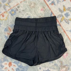 Black free people athletic shorts